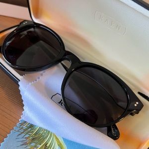 RAEN Norie Polarized Sunglasses Crystal Black Brand New